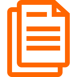 documents icon orange