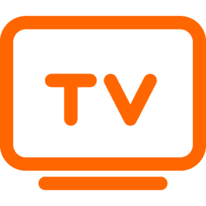 tv icon orange